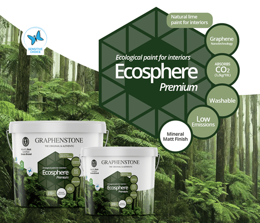 Ecosphere air purifying paint infographic