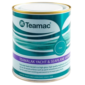 Teamalak Yacht and Seaplance Varnish Tin