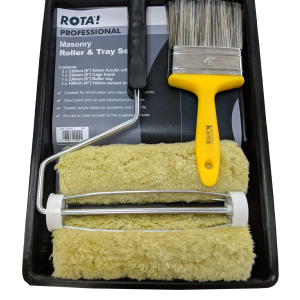 ROTA Professional Masonry Roller, Brush and Tray Set