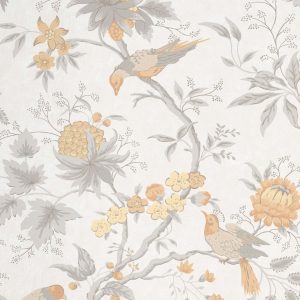 Brooke House Cinder Little Greene Wallpaper