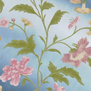 China Rose Blue Lustre Little Greene Wallpaper