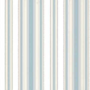 Colonial Stripe Classic Blue Little Greene Wallpaper