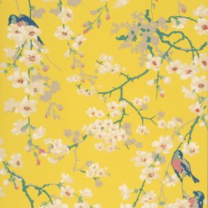 Massingberd Blossom Yellow Little Greene Wallpaper