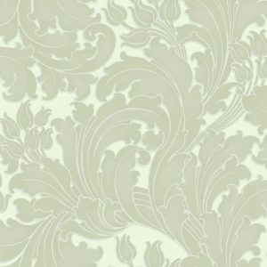 Tulip Pale Grey Little Greene Wallpaper