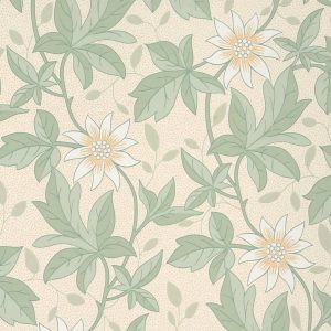Monroe Gold Flower Little Greene Wallpaper