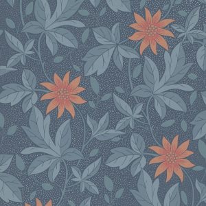 Monroe Night Flower Little Greene Wallpaper