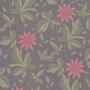 Monroe Pink Flower Little Greene Wallpaper