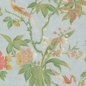 Paradise Blue Little Greene Wallpaper