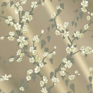 Sakura Metal Lustre Little Greene Wallpaper