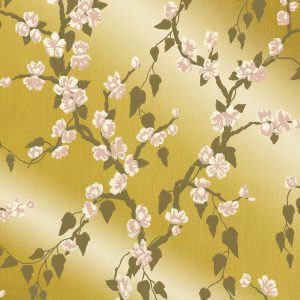 Sakura Yellow Lustre Little Greene Wallpaper