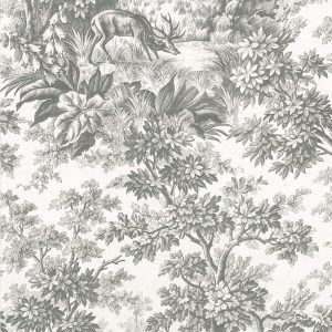 Stag Toile Moss Little Greene Wallpaper