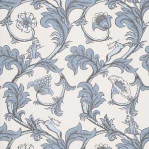 Stag Trail Sky Little Greene Wallpaper