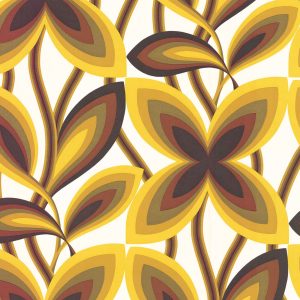Starflower Original Little Greene Wallpaper