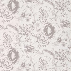 Woodblock Mono Dolphin Little Greene Wallpaper